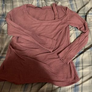 Long sleeve off the shoulder top